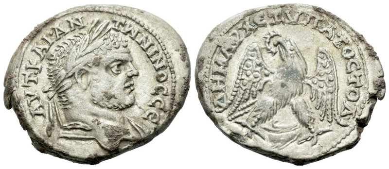 Caracalla, 198-217 Tetradrachm Berythus circa 215-217, AR 27.00 mm., 11.48 g.
L...