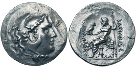 THRACE, MESEMBRIA, AR tétradrachme, 250-175 av. J.-C. Au nom d'Alexandre III le Grand. D/ T. d'Héraclès à d., coiffé de la dépouille de lion. R/ ΒΑΣΙΛ...