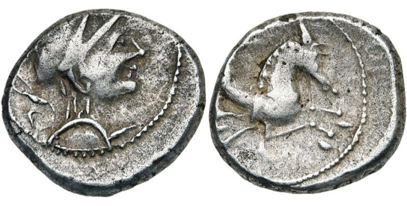 GAULE NARBONNAISE, Allobroges, AR drachme, 1er s. av. J.-C. Type à l'hippocampe....