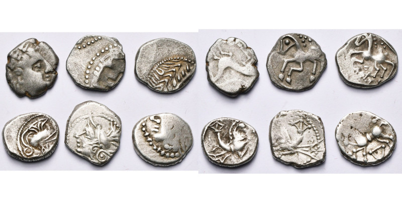 GAULE NARBONNAISE, Allobroges, lot de 6 drachmes: type au bouquetin, R/ Bouqueti...