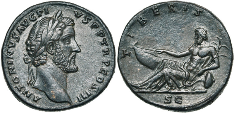 ANTONIN le Pieux (138-161), AE sesterce, 140-143, Rome. D/ ANTONINVS AVG PI-VS P...