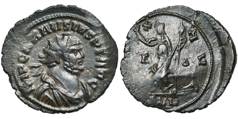 CARAUSIUS (287-293), AE antoninien, 289-290, Londres. D/ IMP CARAVSIVS PF AVG B....