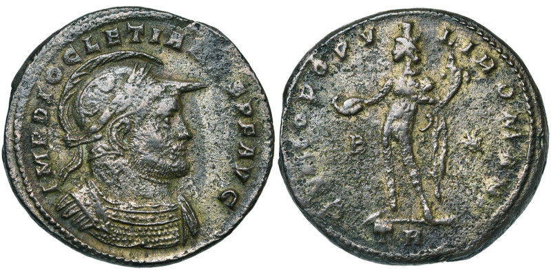 DIOCLETIEN (284-305), AE follis, 298-299, Trèves. D/ IMP DIOCLETIANVS PF AVG B. ...