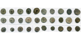 lot de 15 antoniniens: Gallien, R/ Hippocampe, Minerve, Gazelle (2); Salonina, R/ Pietas, Junon; Claude II le Gothique, R/ Laetitia; Quintillus, R/ So...