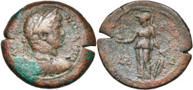 EGYPTE, ALEXANDRIE, Hadrien (117-138), AE drachme, 129-130. D/ B. l., dr., cuir. à d. R/ Athéna deb. à g., une chouette posée sur sa main d. tendue, t...