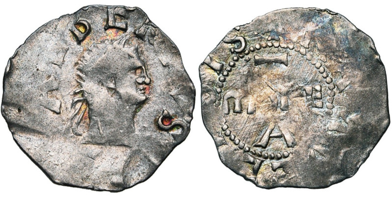 NAMUR, Comté, Albert II (avant 1031-1063), AR denier, vers 1040, Namur. D/ ALBER...