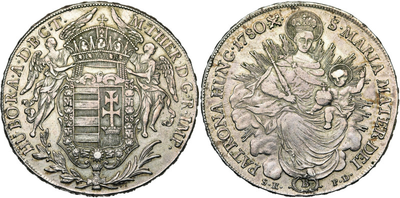 SAINT EMPIRE, Marie-Thérèse (1740-1780), AR Taler, 1780 B SK-PD, Kremnitz. Type ...