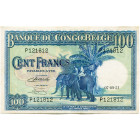 CONGO, Banque du Congo belge, 100 francs, 07.09.51. Série P. Pick 17d; Martiny, Congo, BCB28-7. Légères traces de plis.

Très Beau (Very Fine)