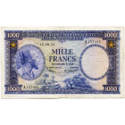 CONGO, Banque centrale du Congo belge et du Ruanda-Urundi, 1000 francs, 15.09.53. Série A. Pick 29a; Martiny, Congo, BCCBRU9-2. Traces de plis.

Bea...