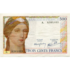 FRANCE, Banque de France, 300 francs, s.d. (1938). Serveau. Pick 87a. Rare. Traces de plis.

Beau à Très Beau (Fine - Very Fine)