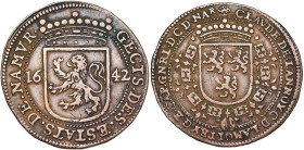 PAYS-BAS MERIDIONAUX, Cu jeton, 1642, Bruxelles. Claude de Lannoy, comte de la Motterie, gouverneur de Namur (1634-1643). D/ Ecu couronné de Namur, en...