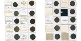 PAYS-BAS MERIDIONAUX, lot de 10 jetons en cuivre, la plupart de gouverneurs de Namur: 1516, Régence de Marguerite d'Autriche; 1582, Chambre des Compte...