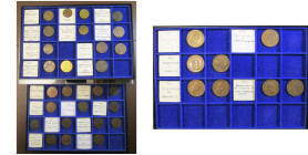 PAYS-BAS MERIDIONAUX, lot de 36 jetons en cuivre, la plupart des Etats de Namur, dont: 1692, Louis, comte de Guiscard; 1696 et 1699, Philippe Spinola;...