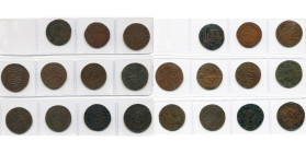 PAYS-BAS SEPTENTRIONAUX, lot de 11 jetons en cuivre des Etats (10) et de l'Amirauté (1) de Zélande: 1549, Anvers, Inauguration de Philippe II (très ra...