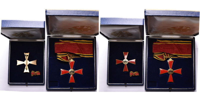 ALLEMAGNE, lot de deux bijoux de l’Ordre du Mérite de la République fédérale: cr...