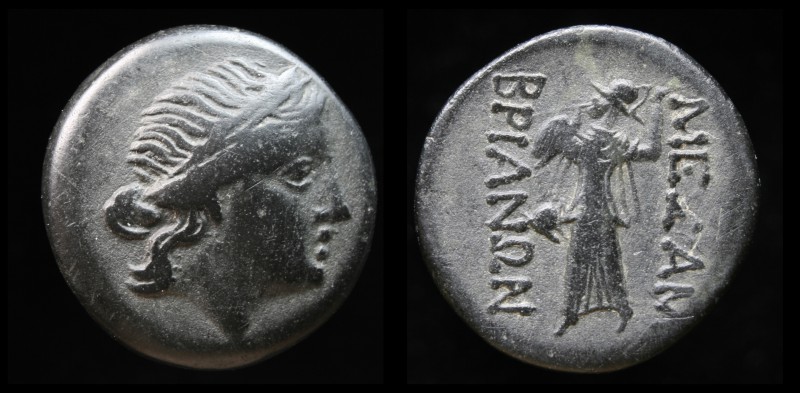 THRACE, Mesembria, c. 250-175 BC, AE22. 8.18g, 22mm.
Obv: Diademed female head ...
