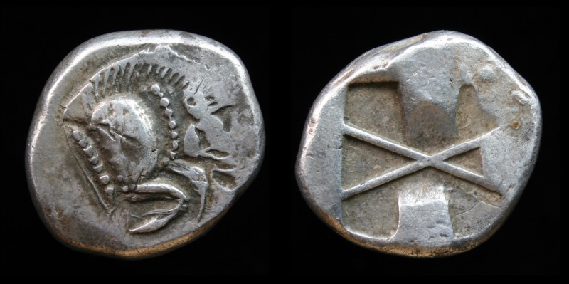 DYNASTS of LYCIA: Uncertain dynast, c. 520-470/60 BCE, AR Stater. 7.63g, 20mm.
...