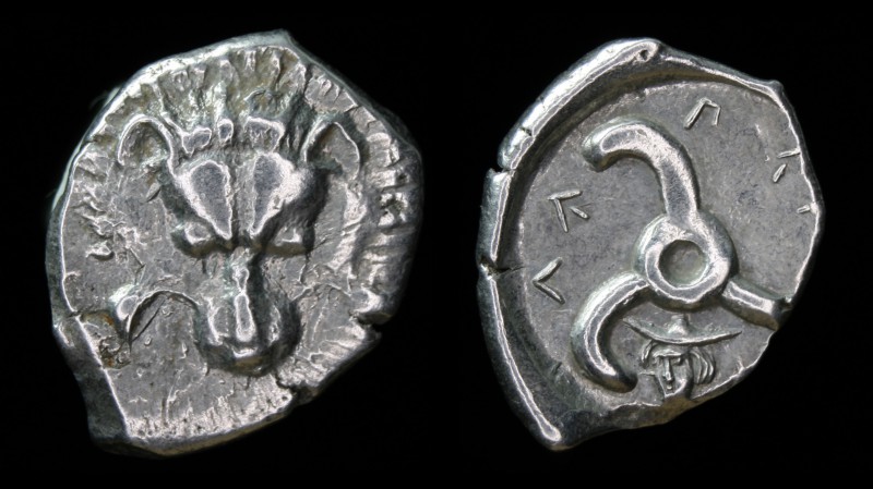DYNASTS OF LYCIA: Perikles (c. 380-360 BC), AR 1/3 Stater/tetrobol. 3.11g, 19mm....