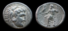 KINGS of MACEDON: Alexander III ‘The Great’ (336-323 BCE), AR Tetradrachm, issued 332-323 BCE under Nikokreon. Salamis (Cyprus), 17.10g, 28mm. Lifetim...
