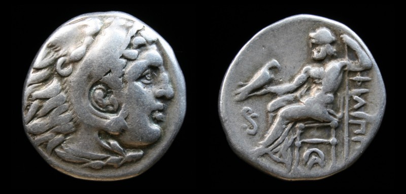 KINGS of MACEDON: Philip III Arrhidaios (323-317 BCE), AR Drachm. Lampsakos, 4.1...
