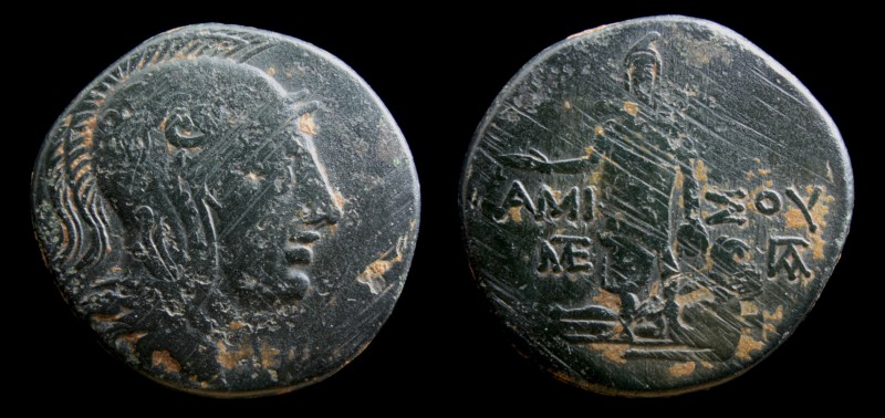 PONTOS, Amisos: Mithradates VI Eupator (120-65 BCE), AE31, issued 90-85 BCE. 17....