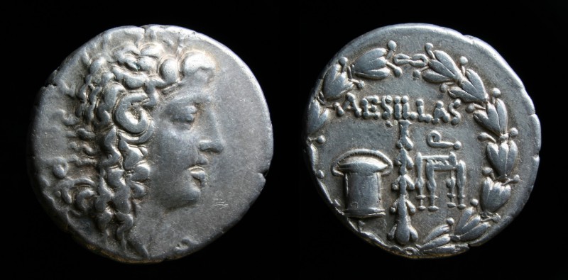 MACEDON: Aesillas (Quaestor, circa 93-87 BC), AR Tetradrachm. Thessalonika, 15.5...