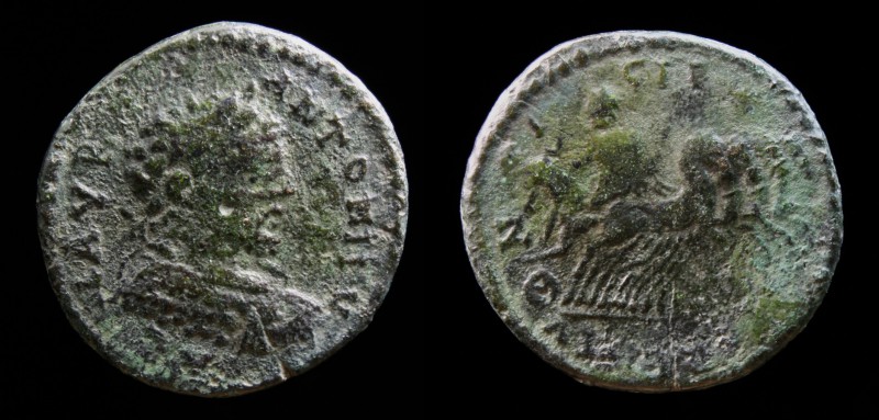 MACEDON, Stobi: Caracalla (198-217), AE24. 5.8g, 23.6mm. 
Obv: M AVR ANTONINV AG...
