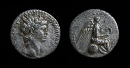 CAPPADOCIA, Caesarea: Nero (54-68), AR Hemidrachm, issued 59-60. 1.65g, 13mm.
Obv: NERO CLAVD DIVI CLAVD F CAESAR AVG GERMANI, Laureate head right.
Re...