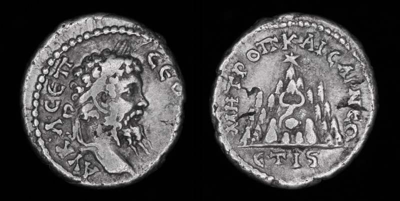 CAPPADOCIA, Caesarea: Septimius Severus (193-211), AR drachm. 3.39g, 18mm.
Obv: ...
