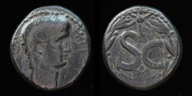 SELEUCIS AND PIERIA, Antiocheia ad Orontem: Claudius (41-54) AE as. 16.3g, 24mm. 
Obv: IMP TI CLA CAE AV GER, laureate head right. 
Rev: large SC in l...