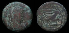 EGYPT, Alexandria: Hadrian (117-138), AE Drachm, issued 131/2. 22.92g, 34.6mm.
 Obv: Laureate, draped and cuirassed bust right, seen from rear. 
Rev: ...