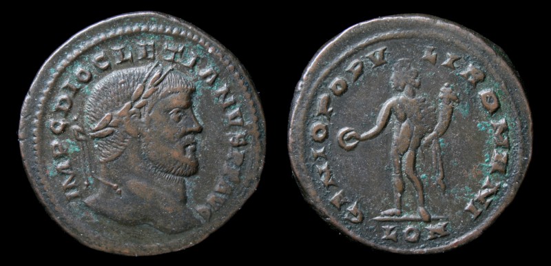 LONDON TETRARCHIC: Diocletian (284-305), AE follis, issued c. 296 (Cloke & Toone...