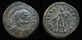 LONDON TETRARCHIC: Maximianus (285-305), AE follis, issued c. 296-303. London, 9.62g, 27mm.
Obv: IMP C MAXIMIANVS P F AVG; Laureate and cuirassed bust...