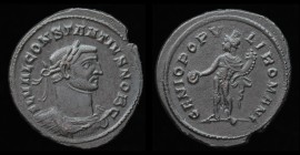 LONDON TETRARCHIC: Constantius I as Caesar (293-305), AE follis, issued c. 296-303. London, 9.16g, 28.5mm.
Obv: FL VAL CONSTANTIVS NOB C; Laureate and...