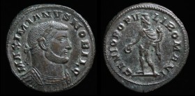 LONDON TETRARCHIC: Galerius as Caesar (293-305), AE follis, issued c. 303-305. London, 11.92g, 29mm. Some silvering.
Obv: MAXIMIANVS NOBIL C; Laureat...