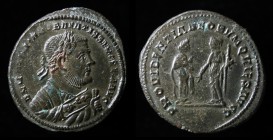 LONDON TETRARCHIC: Maximianus (285-305), AE follis, Abdication issue 305-307. London, 9.15g, 29mm. Very rare (only 1 on acsearch).
Obv: D N MAXIMIANO ...