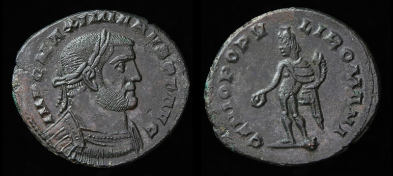 LONDON TETRARCHIC: Galerius (305-311), AE follis, issued c. 305-307. London, 9.0...