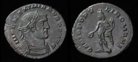 LONDON TETRARCHIC: Galerius (305-311), AE follis, issued c. 305-307. London, 9.05g, 28mm. Rare (only 1 on acsearch).
Obv: IMP C MAXIMIANVS P F AVG; La...