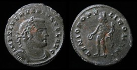 LONDON TETRARCHIC: Severus II as Augustus (306-307), AE follis. London, 9.30g, 27.5mm. Of the greatest rarity.
Obv: IMP SEVERVS PIVS FEL AVG; Laureate...