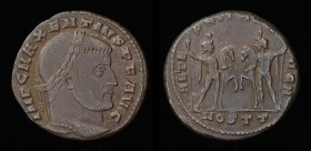 OTHER TETRARCHIC: Maxentius (306-312), AE follis. Ostia, third officina, 7.34g, 24.5mm.
Obv: IMP C MAXENTIVS P F AVG; laureate head right.
Rev: AETERN...