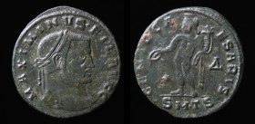 OTHER TETRARCHIC: Maximinus II Daia (308-313), as Filius Augustorum, 309-310, AE follis. Thessalonica, 6.04g, 25mm.
Obv: MAXIMINVS FIL AVGG, laureate ...