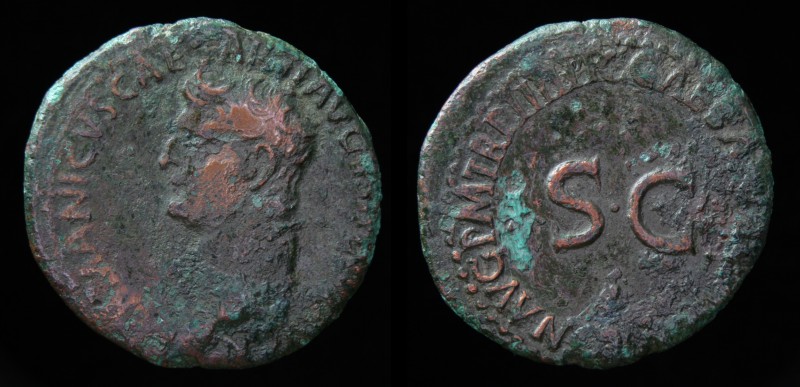 Germanicus, AE As, issued 39-40 (Caligula). Rome, 11.02g, 28mm.
Obv: GERMANICVS ...