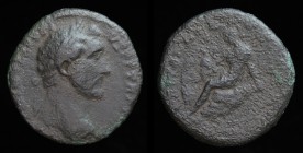 Antoninus Pius (138-161), AE As, issued 154-55. Rome mint (or mint in Britain?), 10.26g, 26mm.
Obv: ANTONINVS AVG PIVS P P TR P XVIII; Laureate head r...