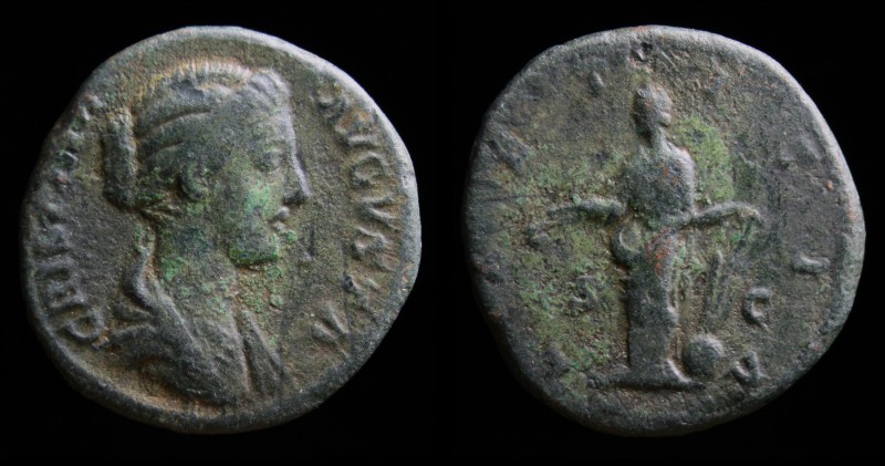 Crispina (178-183), AE As, issued 180-182. Rome, 11.80g, 25mm. 
Obv: CRISPINA AV...
