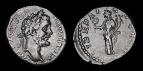 Septimius Severus (193-211), AR Denarius, issued 193-194. Rome, 3.48g, 18mm.
Obv: IMP CAE L SEP SEV PERT AVG, laureate head right
Rev: LIBERAL AVG C...