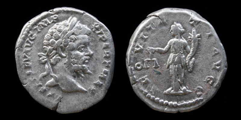 Septimius Severus (193-211), AR-Denarius, issued 198-202. Rome, 3.48g., 18.5mm.
...