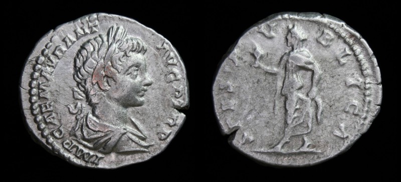 Caracalla, as Augustus with Septimius Severus (198-211), copying issue of 198. U...