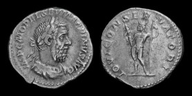 Macrinus (217-218), AR Denarius, issued 218. Rome, 3.38g, 19.5mm. 
Obv: IMP C M OPEL SEV MACRINVS AVG, laureate and draped bust right.
Rev: IOVI CONSE...