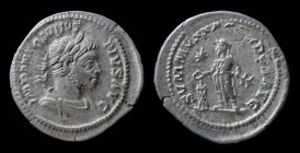 Elagabalus (218-22), AR Denarius, issued 221. Rome, 2.97g, 22mm. 
Obv: IMP ANTONINVS PIVS AVG, laureate and draped bust right.
Rev: SVMMVS SACERDOS AV...