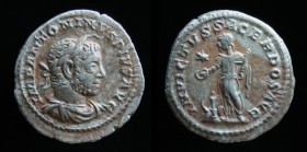 Elagabalus (218-222), AR Denarius, issued 220-222. Rome, 3.20g, 20mm.
Obv: IMP ANTONINVS PIVS AVG; Horned, laureate, draped and bearded bust right. 
R...